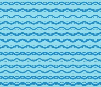 Blue Graphic waves. pattern seamless. Illustrazione stock