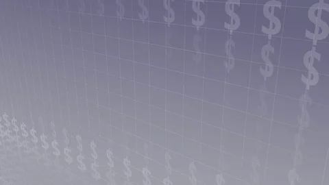 Blue-Gray Background with moving Dollar-Symbols, loop-able Stock Footage 77325725