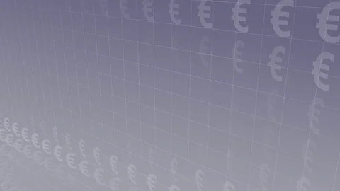 Blue-Gray Background with moving Euro-Symbols, loop-able Stock Footage 77327655