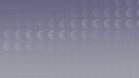Blue-Gray Background with moving Euro-Symbols, loop-able Stock Footage 77359743