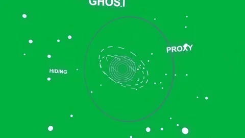 Blue-gray blob moving on transparent, target pulsing driving nodes circling Stock Footage 329548387