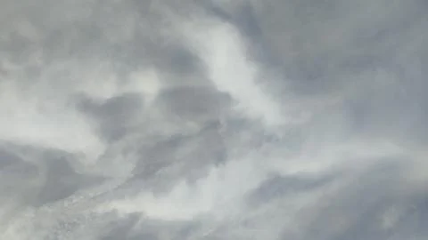 Blue gray sky white clouds background nature air atmosphere weather autumn Stock Photos