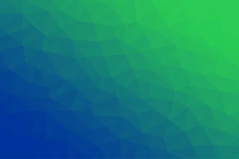 Blue &amp; Green Abstract Low Poly Geometric Gradient Polygonal Background Vector Stock Illustration