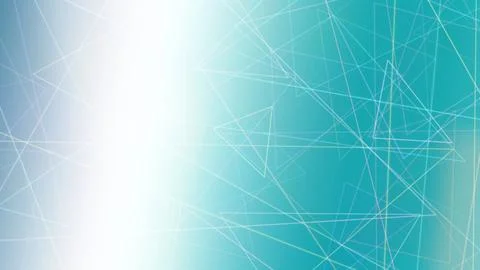 Blue-green abstract network lines and polygons create a soft-focus glow acr.. Stock Illustration