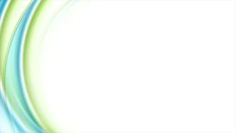 Blue green abstract smooth liquid waves video animation Stock Footage 104532372