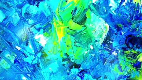 Blue-green abstraction, animation Stock Footage 154154422