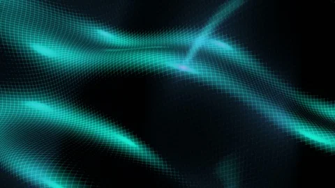 Blue green and black wire frame abstract looping animated background Video stock 125786876