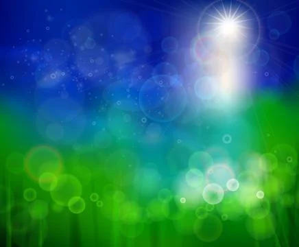 Blue green background Stock Illustration