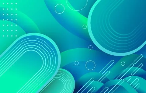 Blue-green-background Stock Illustration