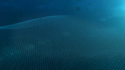 Blue green background technology network dots Stock Footage 122411227