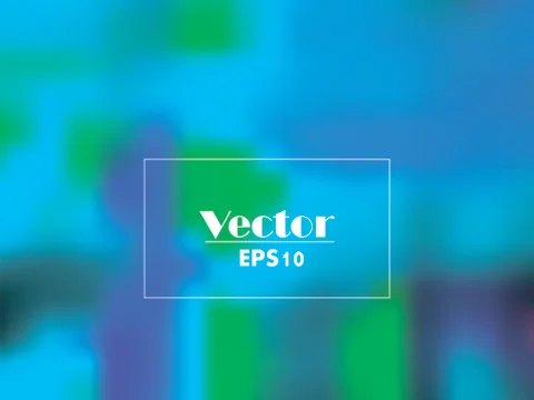 Blue-green blurred vector gradient background Stock Illustration