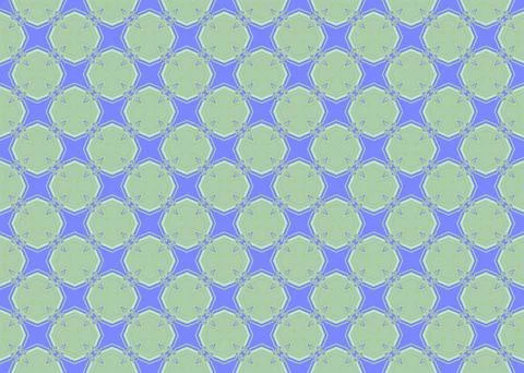 Blue green circles seamless repeat pattern illustration Stock Illustration