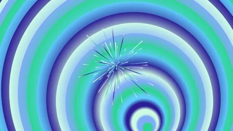 Blue Green Concentric Circles Motion Graphics. Stock Footage 329291761