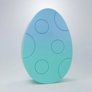 Blue-green Easter egg icon isolated on grey background. Happy Easter. Minim.. Illustrazione stock