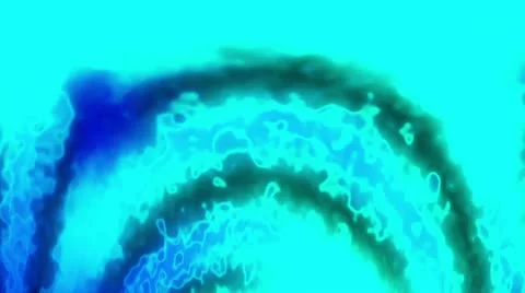 Blue Green Energy Waves Looping Animated Background Stock Footage