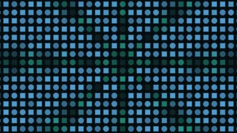 Blue Green Geometric Pattern Seamless Loop Stock Footage 340786936