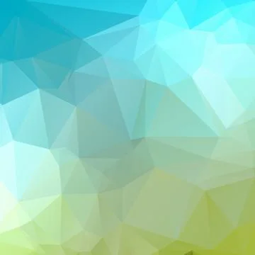 Blue Green geometric rumpled triangular low poly origami style gradient illus Stock Illustration
