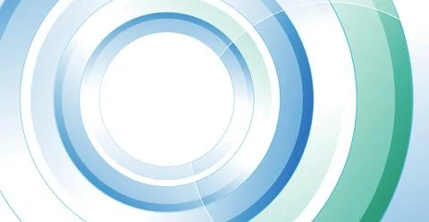 Blue green geometric tech background with abstract glossy circles イラスト素材
