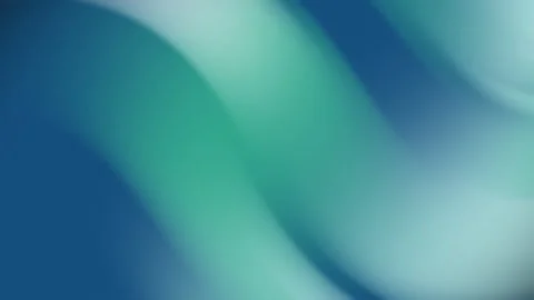 Blue green gradient waves flowing smoothly Stock Footage 333547819