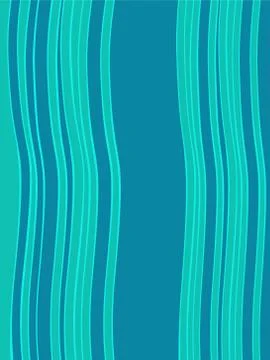Blue green horizontal abstract wave retro background Stock Illustration