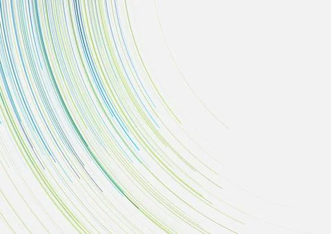 Blue green minimal tech wavy lines abstract futuristic background Stock Illustration