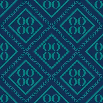 Blue green moroccan pattern Stock Illustration