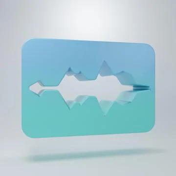 Blue-green Music wave equalizer icon isolated on grey background. Sound wav.. Иллюстрация