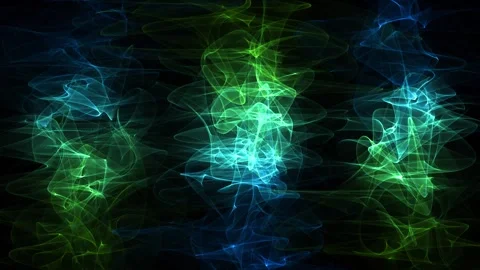 Blue Green Particle Columns Background 4K Loop Stock Footage 296763014