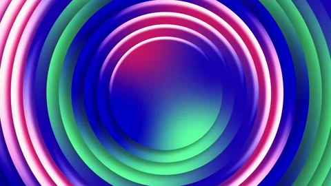 Blue  green pattern geometric rotate to circle ring animation Stock Footage 163854159
