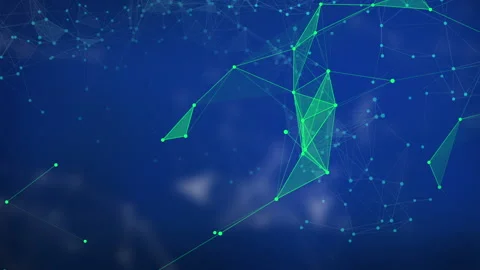 Blue Green Plexus HD Stock Footage 146000928