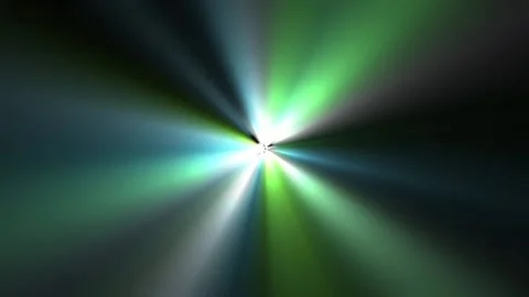 Blue green rays with a flash of light Stock Footage 108315073