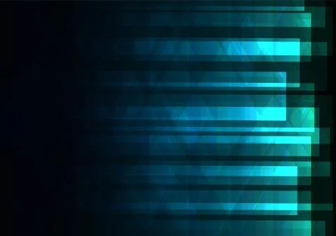 Blue green triangle and square bar abstract background Stock Illustration