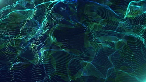 Blue Green Waves Stock Footage 156175652