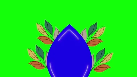 Blue, Green, White Screen and Water on Green Screen Background Horizontal 16:9 Stock-Footage 339328420