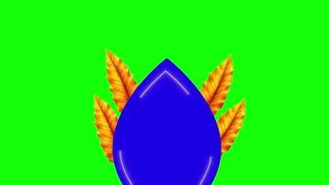 Blue, Green, White Screen and Water on Green Screen Background Horizontal 16:9 Stock Footage 339443628