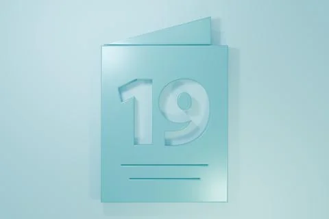 Blue Greeting card with Happy Easter icon isolated on blue background. Cele.. Stock Illustration