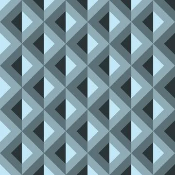 Blue grey geometric seamless repeat pattern background pattern. 스톡 일러스트