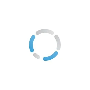 Blue grey internet theme line frame Ilustração Stock