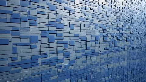 Blue-grey minimal mosaic square background Stock Footage 321587062