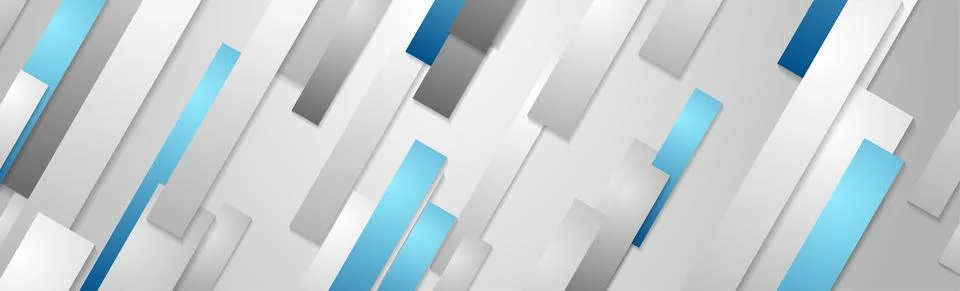 Blue grey stripes tech geometric abstract background Illustrazione stock