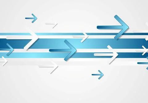 Blue grey tech motion background with arrows Blue grey tech motion backgro... Foto stock