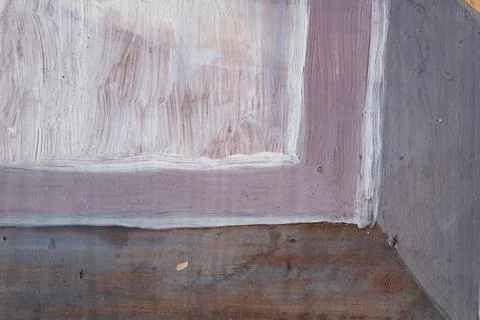 Blue grey white texture abstract window oil painting on canvas copy space dirty Stock Illustration