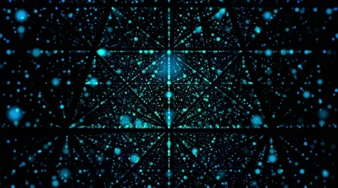 Blue Grid On Black Background Stock Footage 62892089