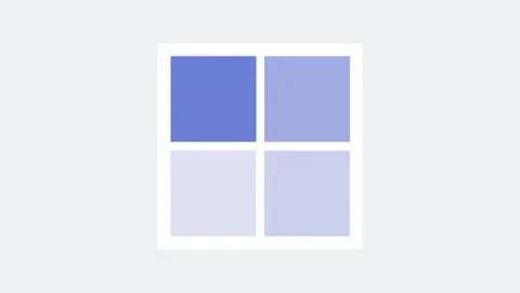 Blue Grid Layout Menu Icon Stock Footage 340297553