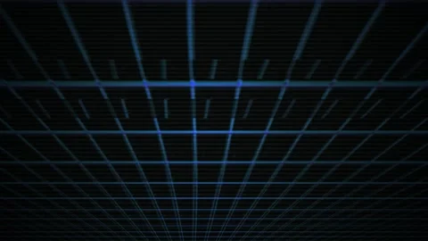 Blue Grid Lines on Black Background. Stock Footage 334330435