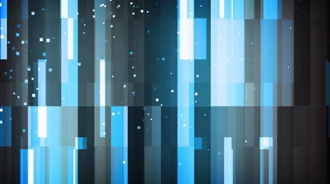 Blue Grid Locked Particles 動画素材 40889512