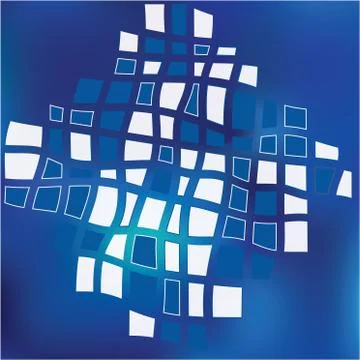 Blue Grid Mosaic Background Creative vector template Stock Illustration