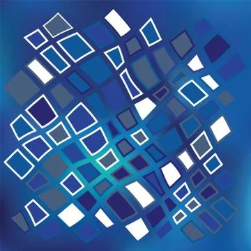 Blue Grid Mosaic Background Creative vector template Stock Illustration