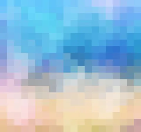 Blue Grid Mosaic Background, Creative Design Templates. abstract colorful gra Stock Illustration