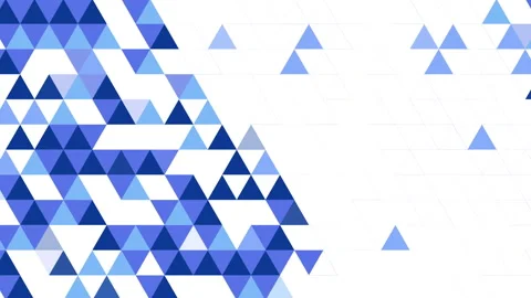 Blue grid mosaic on white background. Creative design geometric pattern Stock Footage 296603205